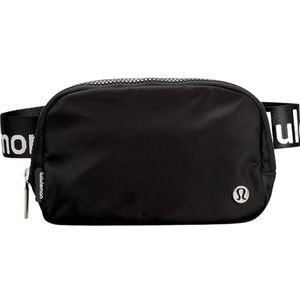 Lululemon Everywhere Belt Bag word mark belt color black